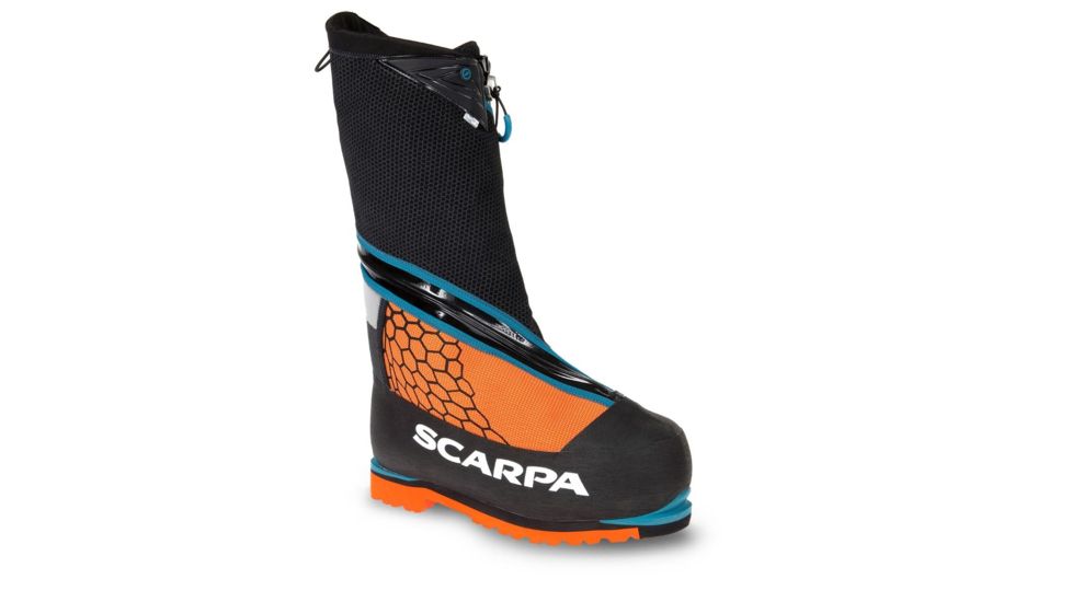 Scarpa Phantom 8000 Mountaineering Boot, Black/Orange, 40, 87400/500-BlkOrg-40