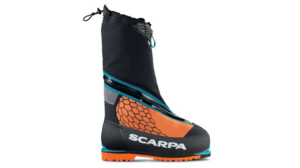 Scarpa Phantom 8000 Mountaineering Boot - Unisex, Black/Orange, 40 EU, 87400/500-BlkOrg-40