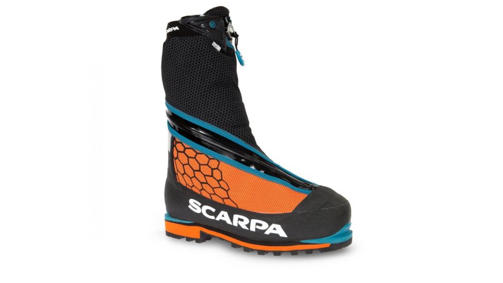 Scarpa Phantom 6000 Mountaineering Boots - Mens, Black/Orange, Medium, 47, 87407/500-BlkOrg-47