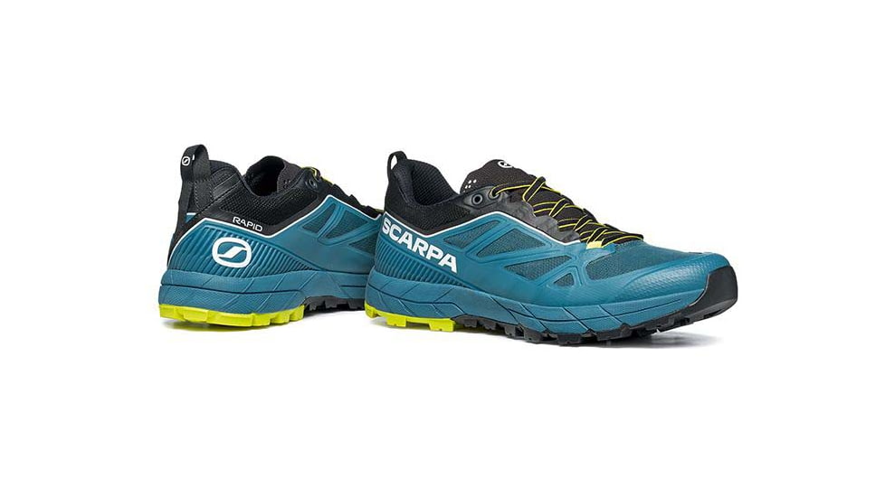 Scarpa Rapid Trail Running Shoes - Mens, Blue/Acid Lime, 44.5, 72701/350-BluAlim-44.5