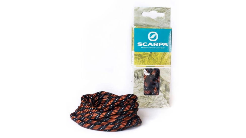Scarpa Replacement Shoe Laces - Backpacking, Black/Orange/Acid Green, 150, MF.L965/1255-150
