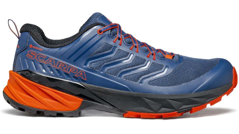 Scarpa Rush GTX Trailrunning Shoes - Mens, Blue/Fiesta, 43, 33080/200-BluFst-43