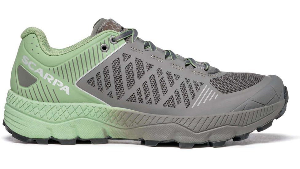 Scarpa Spin Ultra Trailrunning Shoes - Womens, Shark/Mineral Green, 40, 33069/352-SrkMgrn-40