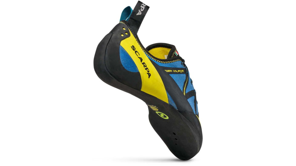 Scarpa Vapor Climbing Shoes - Mens, Blue/Yellow, 43.5, 70061/001-BluYel-43.5