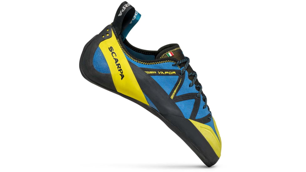 Scarpa Vapor Climbing Shoes - Mens, Blue/Yellow, 43.5, 70061/001-BluYel-43.5