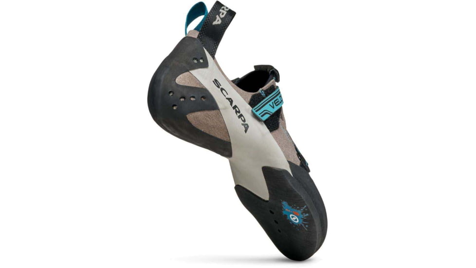 Scarpa Veloce Climbing Shoes - Womens, Light Grey/Maldive, 40.5, 70065/002-LtgryMal-40.5