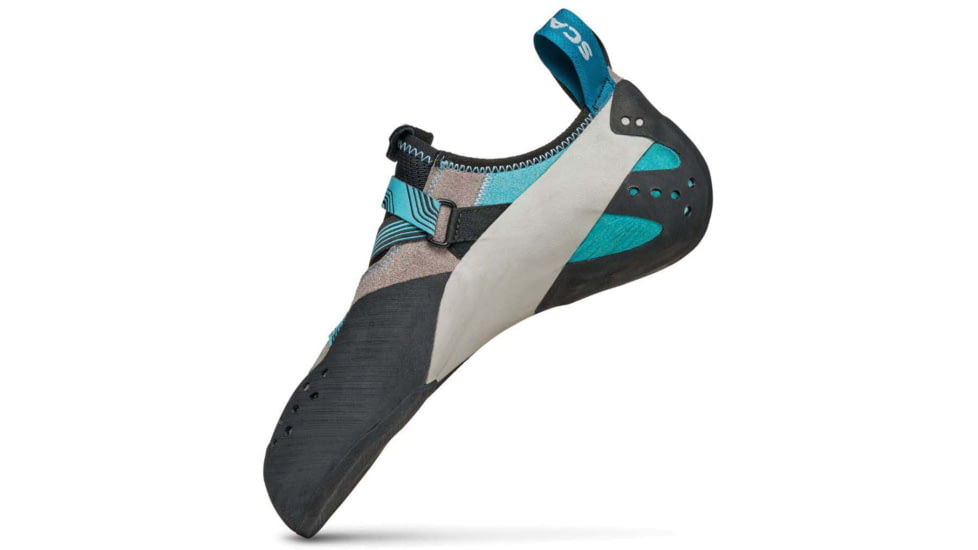 Scarpa Veloce Climbing Shoes - Womens, Light Grey/Maldive, 40.5, 70065/002-LtgryMal-40.5