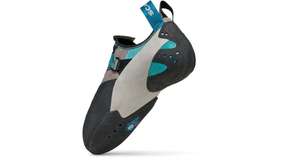 Scarpa Veloce Climbing Shoes - Womens, Light Grey/Maldive, 40.5, 70065/002-LtgryMal-40.5