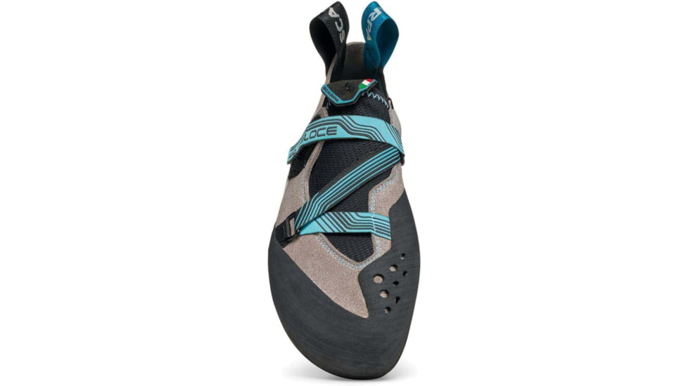 Scarpa Veloce Climbing Shoes - Womens, Light Grey/Maldive, 40.5, 70065/002-LtgryMal-40.5