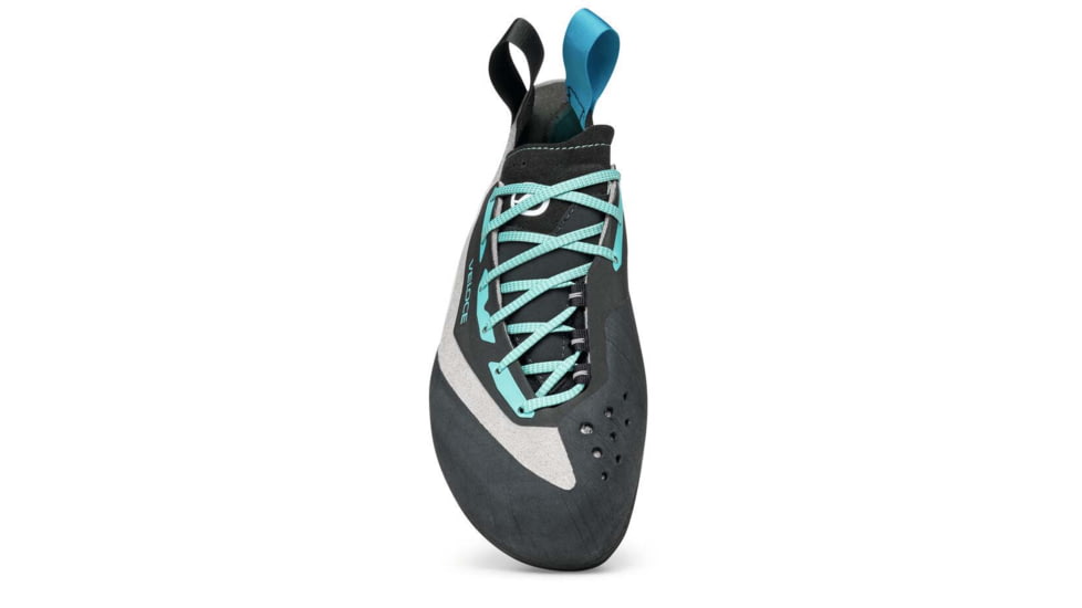 Scarpa Veloce L Climbing Shoes - Womens, Light Grey/Maldive, 36, 70079/002-LtgryMal-36
