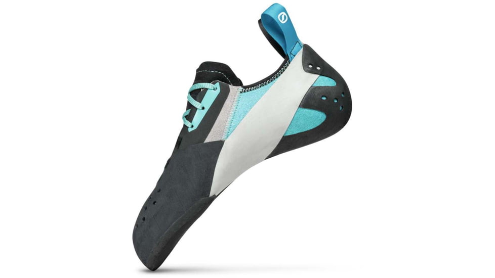 Scarpa Veloce L Climbing Shoes - Womens, Light Grey/Maldive, 36, 70079/002-LtgryMal-36
