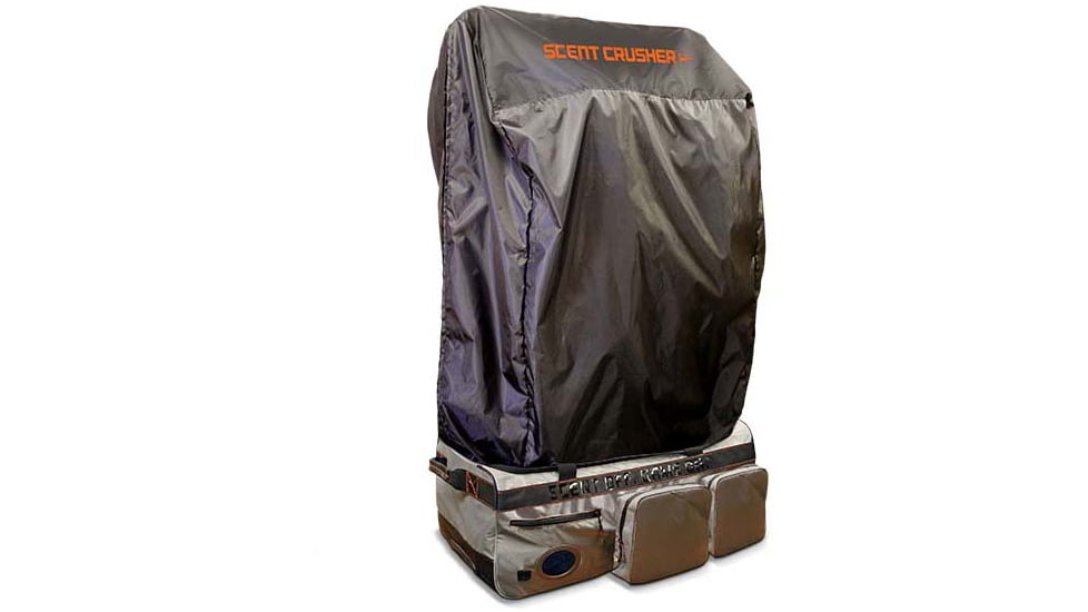 Scentcrusher Halo Series Covert Closet w/ Roller Bag &amp; Halo Generator, Grey, SC59359