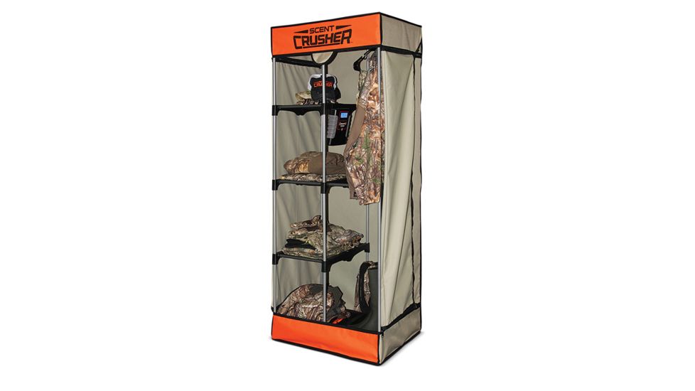 Scentcrusher Scent Eliminating Ozone Travel Closet, Tan/Orange 59322