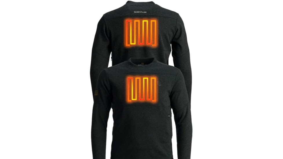 ScentLok BE:1 Trek Heated Base Shirt - Men's, Large, Blackout Black, 1409325