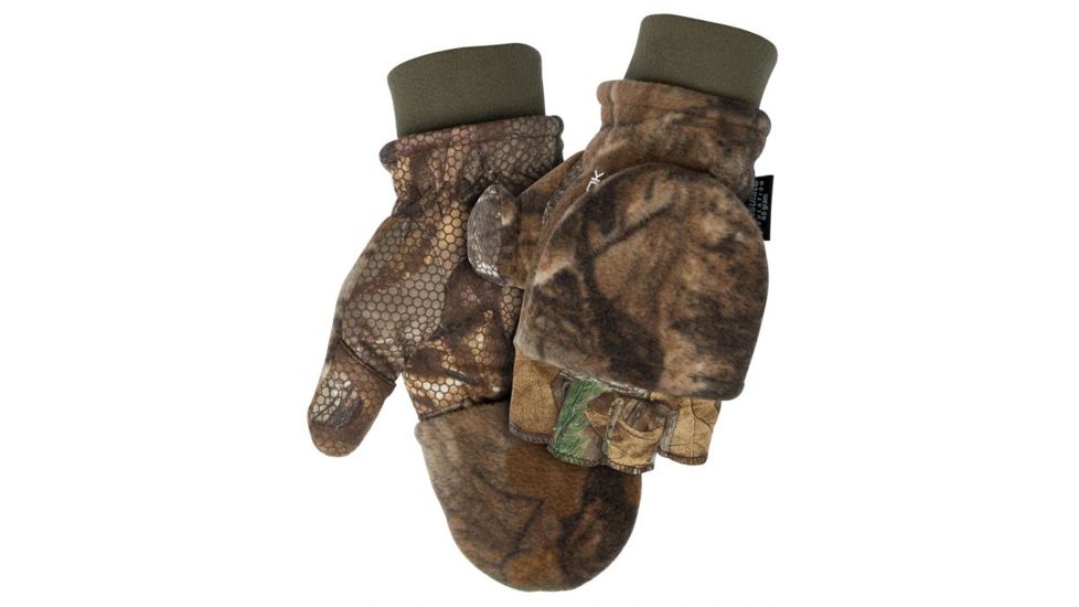 ScentLok Fleece Pop Top Glove - Mens, Realtree Edge, Medium, 83633-153-MD