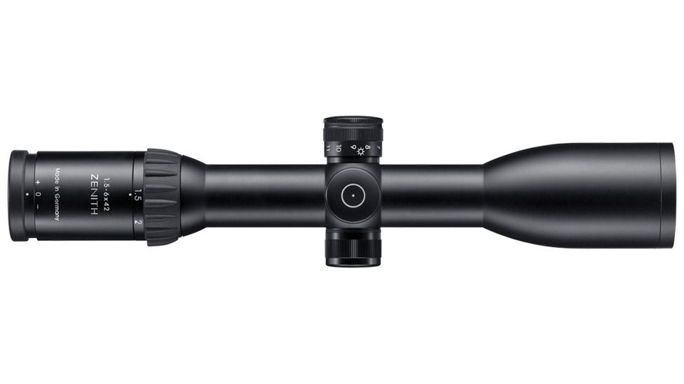 Schmidt and Bender Zenith Posicon Rifle Scope, Flash Dot 9 Reticle, 1pt5-6x42mm 941-9FDZ