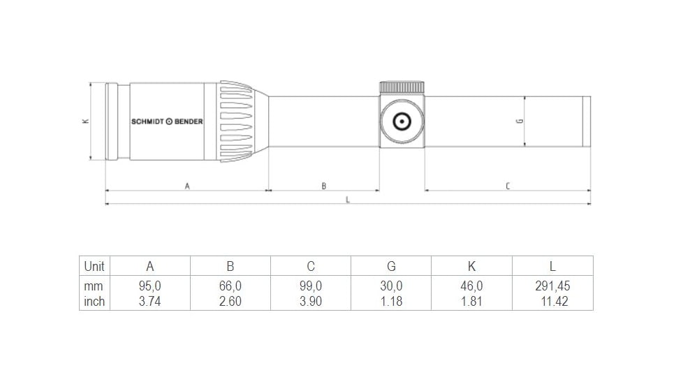 Schmidt &amp; Bender 1-8x24 Exos Rifle Scope, Second Focal Plane, FD7 Reticle, TMR 1cm cw Posicon CT / Posicon CT, Black, 780-811-708-03-03B24
