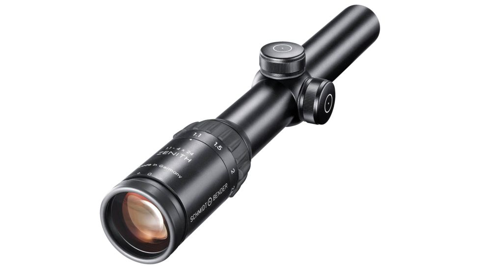 Schmidt Bender 1.1-4X24 Zenith SFP Rifle Scope, FD7 Reticle, Black, 776-811-708