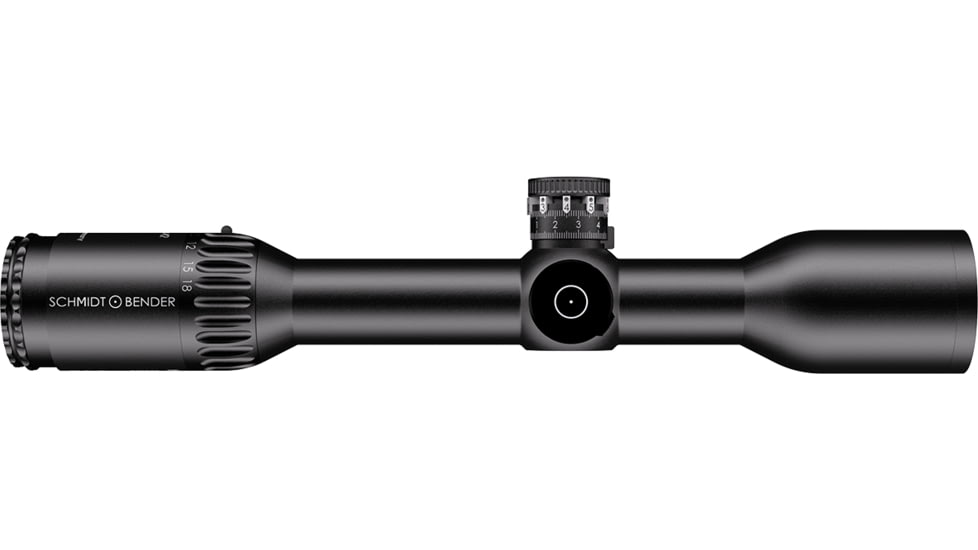 Schmidt &amp; Bender 3-18x42 Rifle Scope, 30 mm Tube, Second Focal Plane, LP7 Reticle, BDC II LT / Posicon CT, Black, 158-811-71G-P7-03
