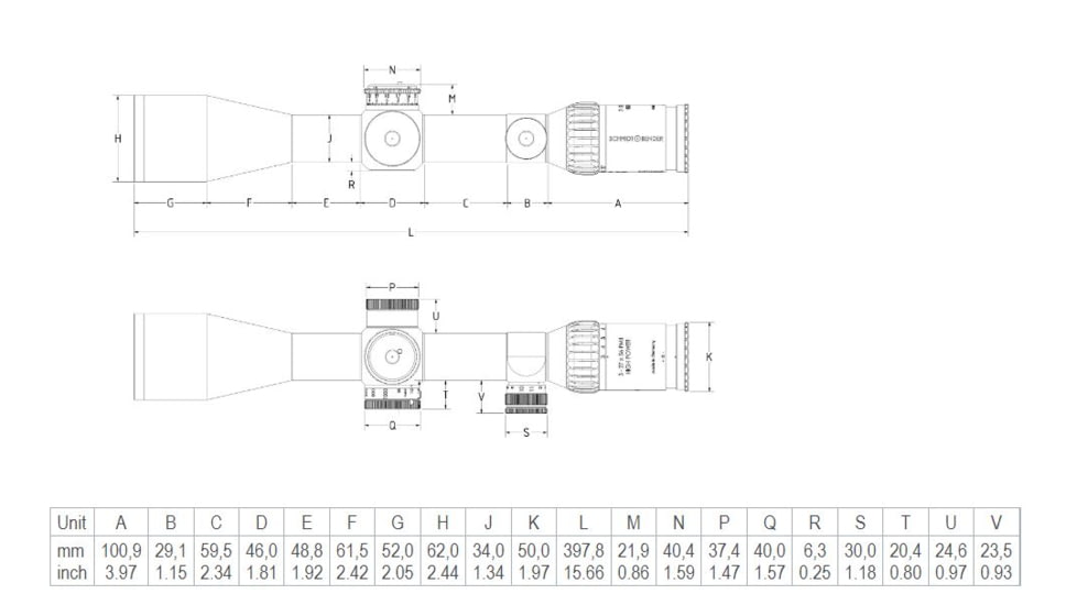 Schmidt &amp; Bender 3-27x56 PM II High Power Rifle Scope, 34 mm Tube, First Focal Plane, GR2ID Reticle, 1cm cw DT27 MTC LT / ST ZC CT, Black, 669-911-422-G9-E9