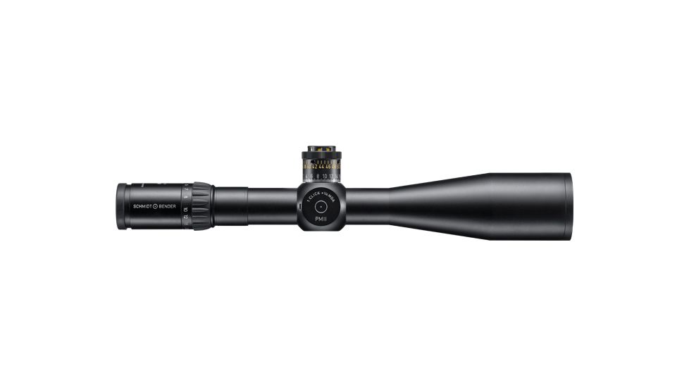Schmidt Bender 5-25x56 PM II/LP Second Focal Rifle Scope, P4F2-MOA SPF .25MOA DT/ST Reticle, Black, 34mm, 677-911-995-A8-A2