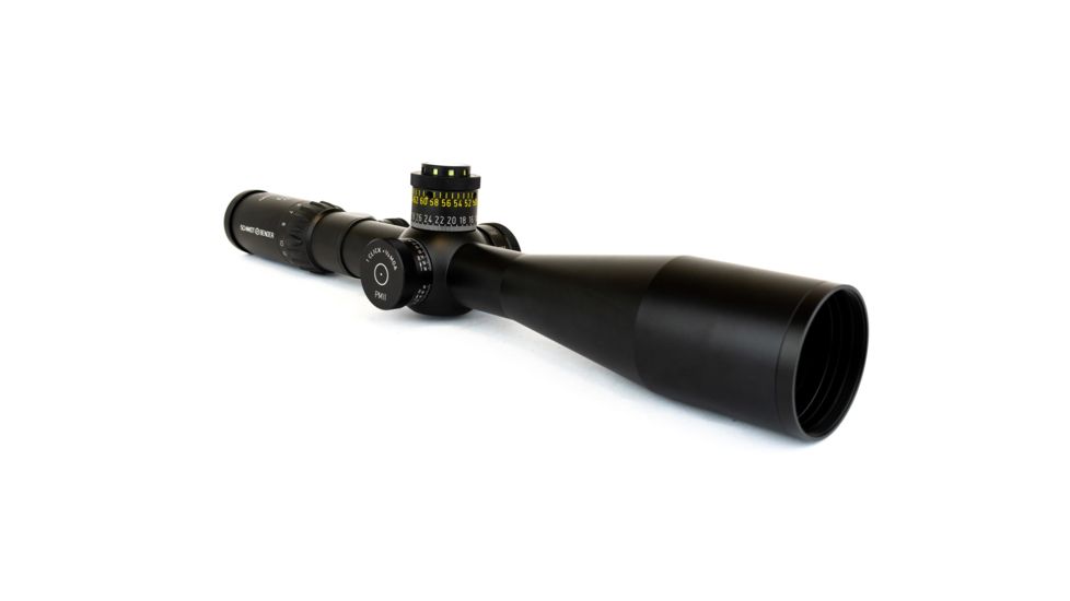 Schmidt Bender 5-25x56 PM II/LP Second Focal Rifle Scope, P4F2-MOA SPF .25MOA DT/ST Reticle, Black, 34mm, 677-911-995-A8-A2