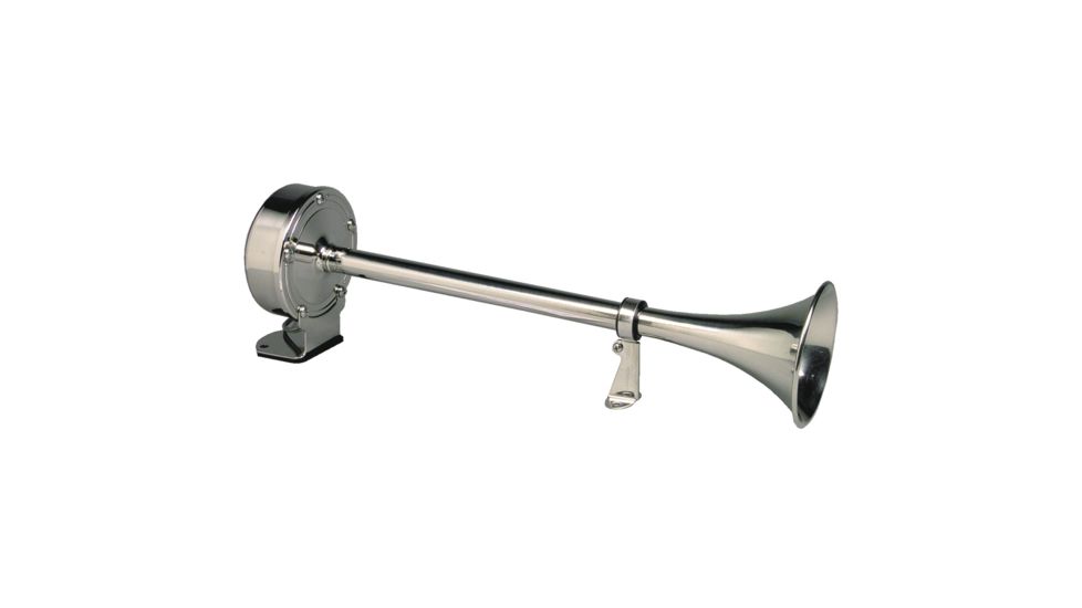 Schmitt &amp; Ongaro Marine Deluxe SS Single Trumpet Horn - 12V 41509