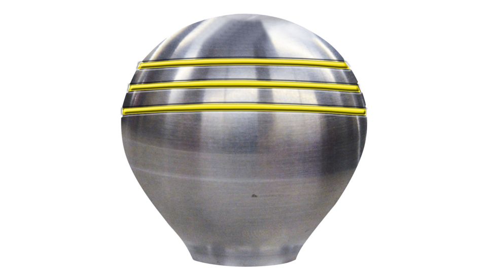 Schmitt &amp; Ongaro Marine Throttle Knob - 1-1/2&quot; - Gold Grooves 48242