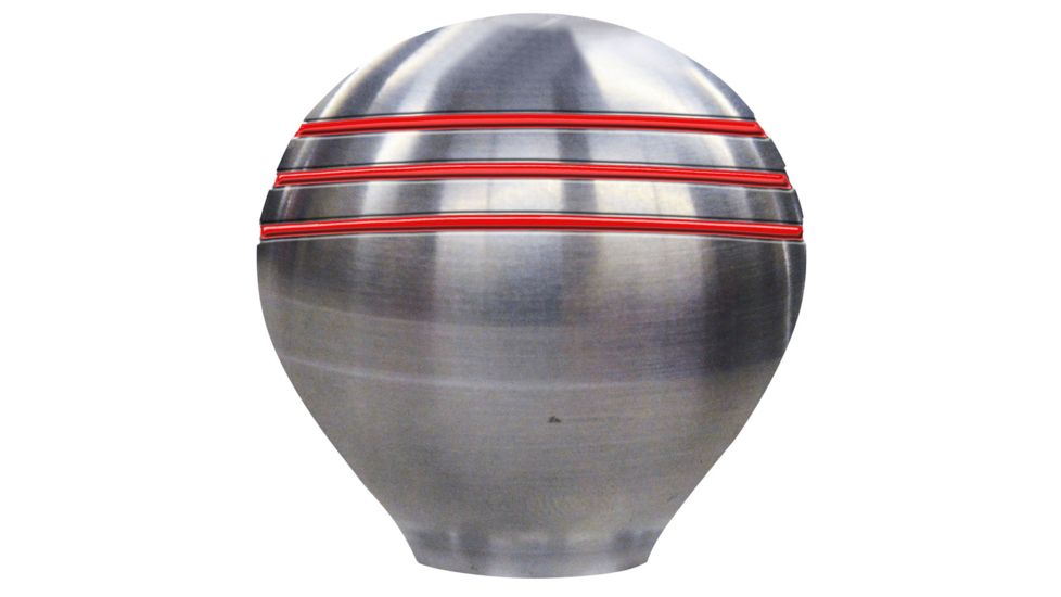 Schmitt &amp; Ongaro Marine Throttle Knob - 1-1/2&quot; - Red Grooves 48240