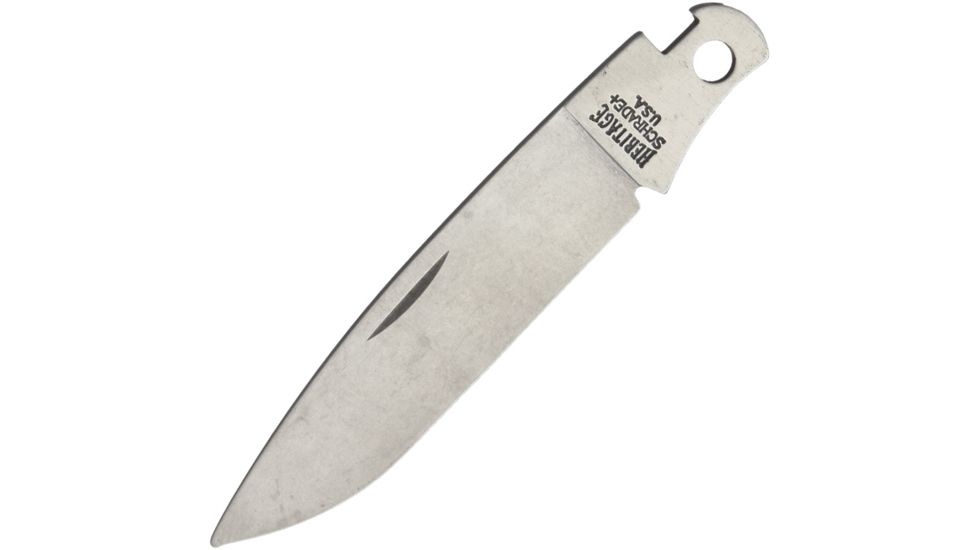 Schrade 3.5in Overall Folding Knife Blade Fixed Blade Knife, 2.5in, Heritage Schrade and USA Tang Stamp, Unsharpened S535