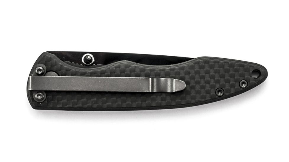 Schrade Ceramic Liner Lock Folding Knife,2.7in Drop Point Blade,Carbon Fiber Handle,Clam Package SCH401CP