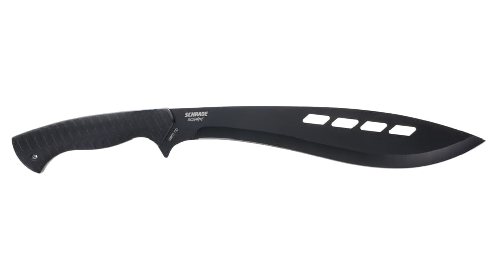 Schrade Decimate Kukri, 3CR Steel Blade, Non-Sleep Rubberized Handle, 1182524