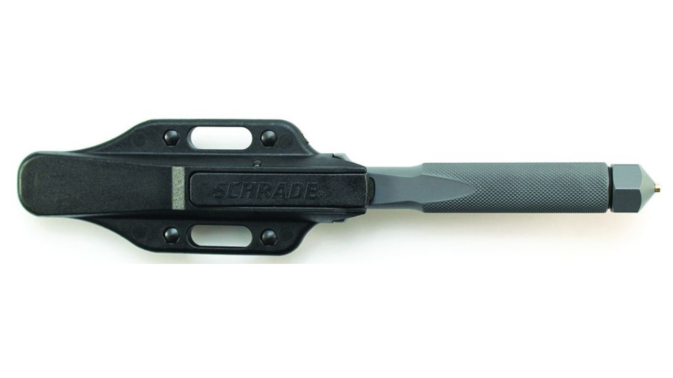 Schrade Double Edge Boot Knife, 9 in, Spear Plain, Nylon Sheath, SCHF21