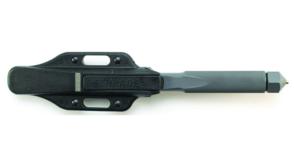 Schrade Double Edge Boot Knife, 9 in, Tanto Plain, Nylon Sheath, SCHF22