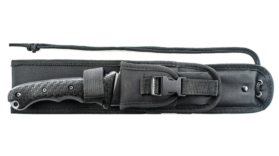 Schrade Extreme Survival, BLK TPE Handle, Plain, w/Sheath, SCHF9N