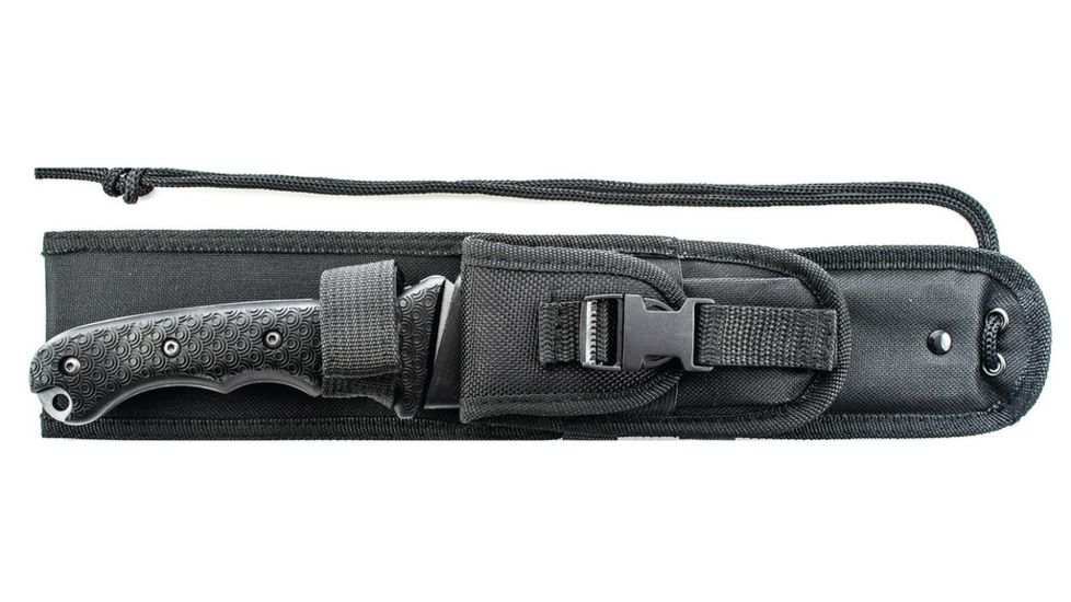 Schrade Extreme Survival Full Tang Fixed Blade Knife,6.5in Steel Drop Point Blade,Textured TPE Handle,Clam Package SCHF9NCP