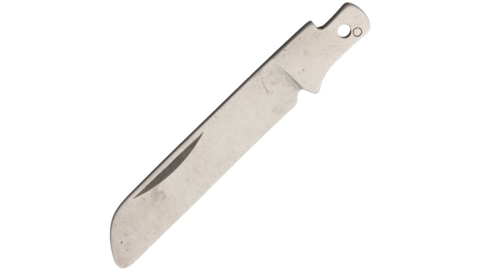 Schrade Folding Knife Blade Fixed Blade Knife, 1.75in, Stainless Blade w/Nail Nick, Unsharpened S531