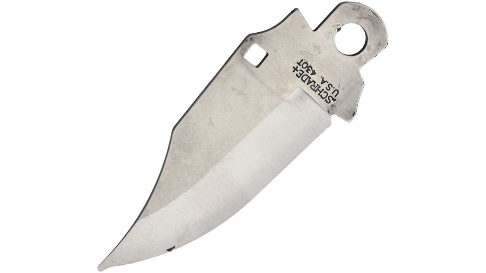 Schrade Folding Knife Blade, Unsharpened, 2.5in Clip Point Blade, Schrade Stamp S488