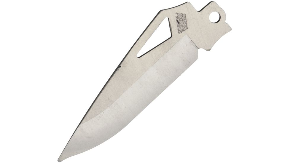 Schrade Folding Knife Blade, Unsharpened, 3in Standard Edge with Thumb Slot S484