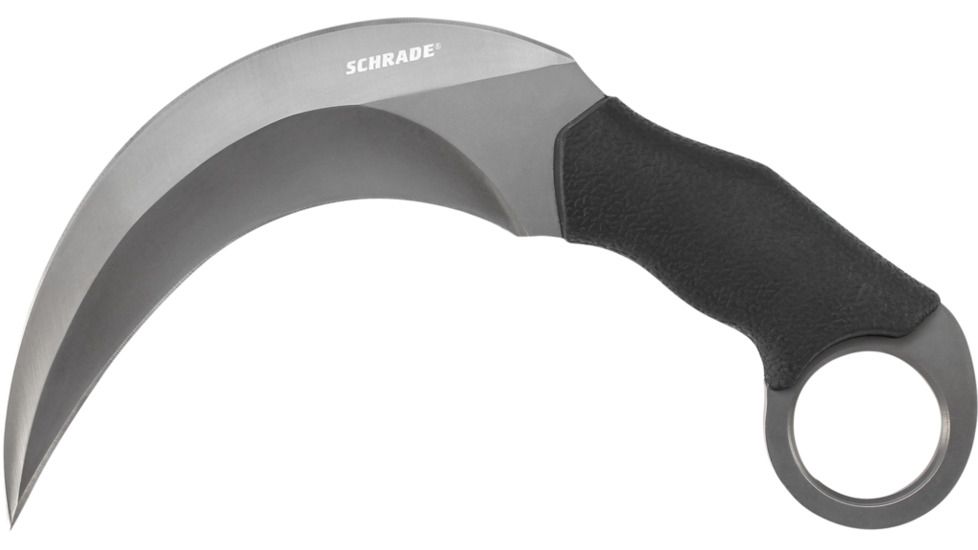 Full Tang Fixed Blade Knife, Black / Silver, Medium