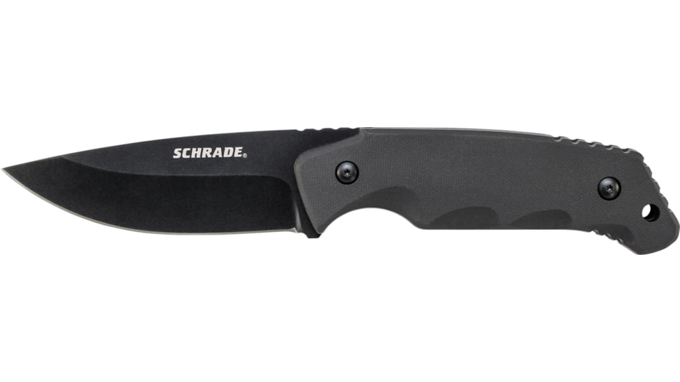 Full Tang Fixed Blade Knife, Black / Silver, Medium