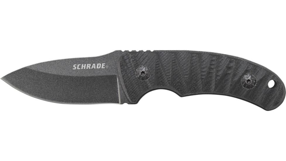 Full Tang Fixed Blade Knife, Black / Silver, Medium