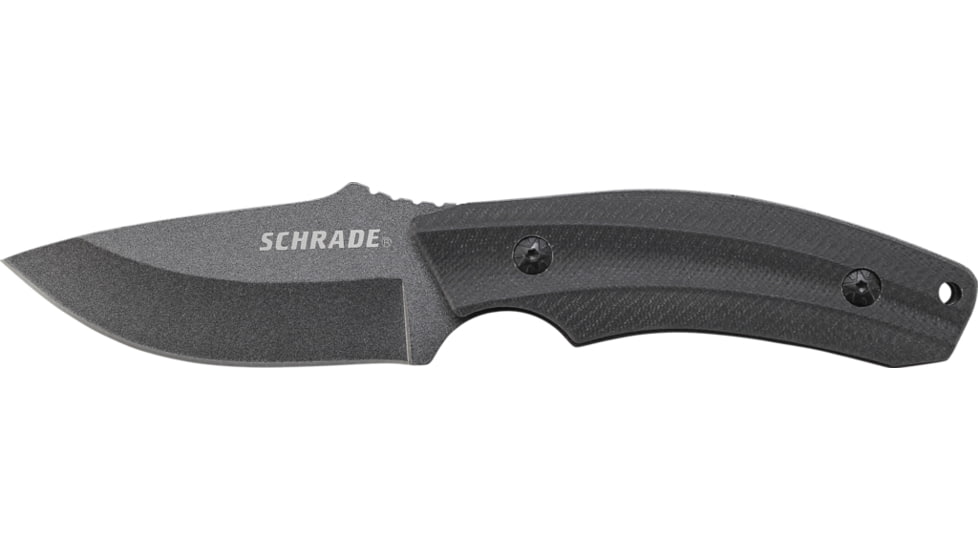 Full Tang Fixed Blade Knife, Black / Silver, Medium