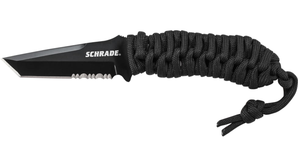 Full Tang Fixed Blade Neck Knife, Black / Silver, Medium