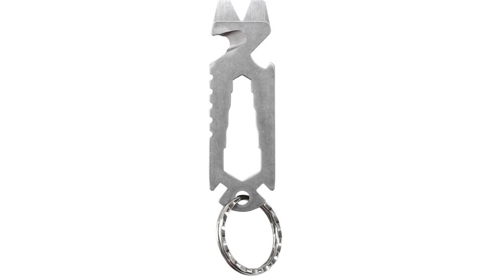 Key Chain Pry Tool, Black / Silver, Medium