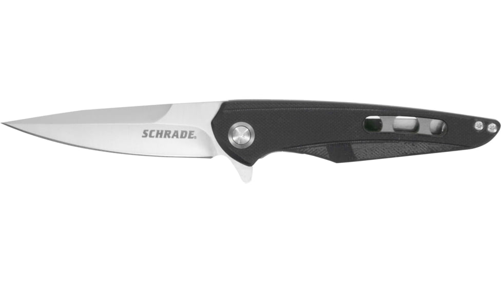 Schrade Kinetic 3.13in Folding Knife, Aus-8, G-10 Composite Handle, Stainless Steel Blade, Black Matte, 1182623