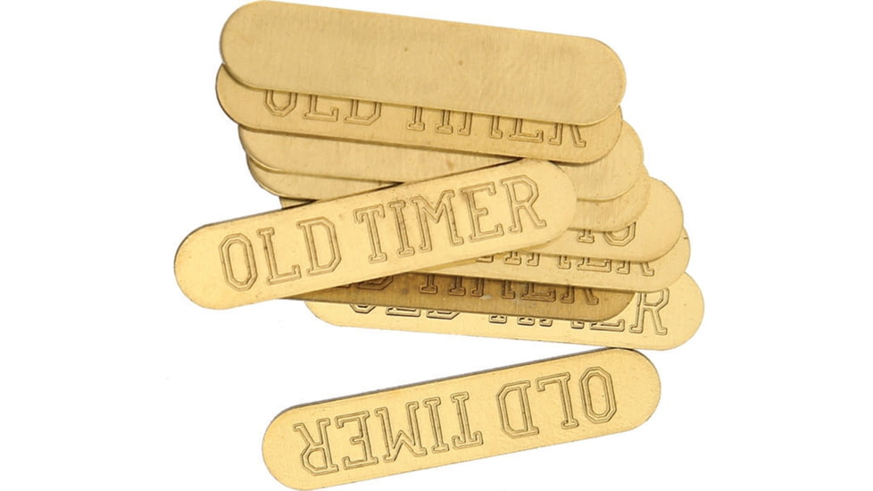 Schrade Large Old Timer Shield, Pack Of 10, Brass Construction, S413
