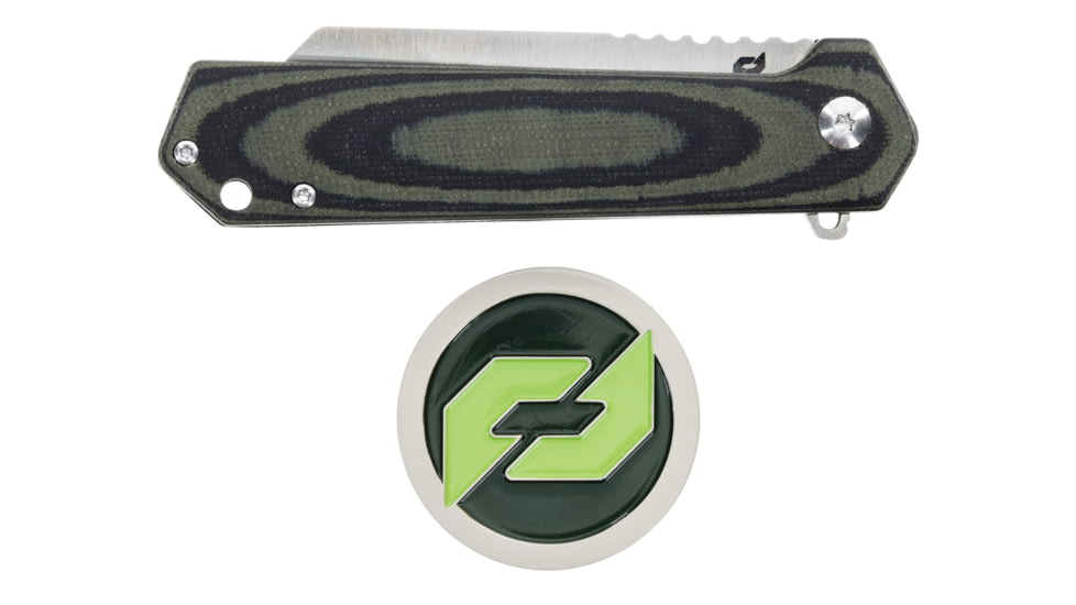 Schrade Lateral Folding Knive, AUS-10 Steel, G10 Handle, Tan, 1159291