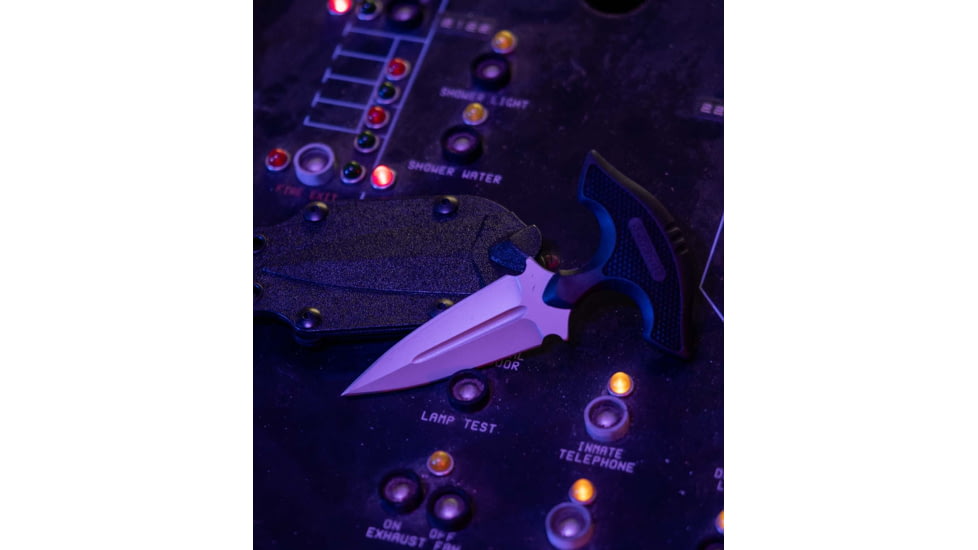 Schrade MOE Fixed Blade, 3in, AUS-10 Blade, Titunium Nitride Push Dagger Blade, Blade Rubberized Handle, 1182518