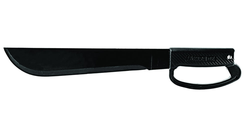 Schrade Outback 18inch Machete Full Tang Fixed Blade,D Guard PP Handle,Clam Package SCMACH18CP